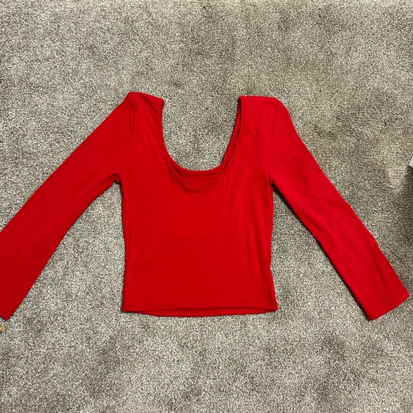 Red Crop Top - Picture 2 of 5